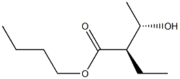 (2R,3S)-2-Ethyl-3-hydroxybutyric acid butyl ester 结构式