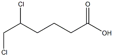 5,6-Dichlorocaproic acid,,结构式