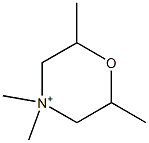 2,4,4,6-Tetramethylmorpholinium Struktur