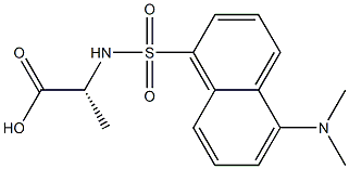 N-[5-(Dimethylamino)-1-naphtylsulfonyl]-D-alanine Structure