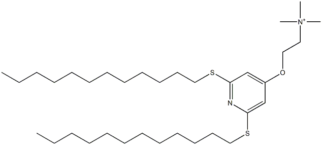  N,N,N-Trimethyl-2-[2,6-bis(dodecylthio)-4-pyridinyloxy]ethanaminium