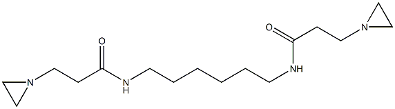 N,N'-Hexamethylenebis(1-aziridinepropionamide) Structure