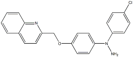 1-(4-Chlorophenyl)-1-[4-[(quinolin-2-yl)methoxy]phenyl]hydrazine