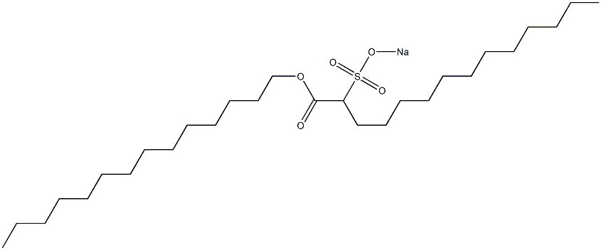 2-(Sodiosulfo)tetradecanoic acid tetradecyl ester Struktur