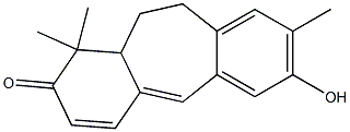 1,1,8-Trimethyl-7-hydroxy-1,10,11,11a-tetrahydro-2H-dibenzo[a,d]cyclohepten-2-one Structure