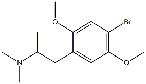 N,N-Dimethyl-1-(2,5-dimethoxy-4-bromophenyl)-2-propanamine Structure