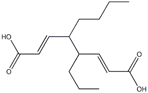 Diacrylic acid 1-butyl-2-propyl-1,2-ethanediyl ester,,结构式