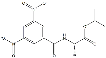 N-(3,5-Dinitrobenzoyl)alanine isopropyl ester Struktur