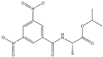 N-(3,5-Dinitrobenzoyl)alanine isopropyl ester,,结构式