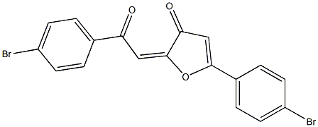 2-(4-Bromobenzoylmethylene)-5-(4-bromophenyl)furan-3(2H)-one,,结构式