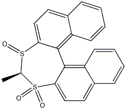 [(R)-4-Methyldinaphtho[2,1-d:1',2'-f][1,3]dithiepin]3,3,5-trioxide 结构式