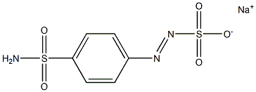 p-スルファモイルベンゼンジアゾスルホン酸ナトリウム 化学構造式