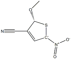  (5R)-4-Cyano-2-nitro-5-methoxy-2,5-dihydrothiophen-2-ide