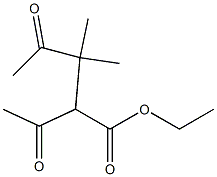 2-Acetyl-4-oxo-3,3-dimethylpentanoic acid ethyl ester Struktur
