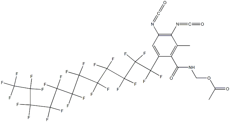 N-(Acetyloxymethyl)-2-(pentacosafluorododecyl)-4,5-diisocyanato-6-methylbenzamide|