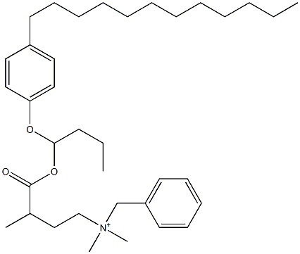 N,N-Dimethyl-N-benzyl-N-[3-[[1-(4-dodecylphenyloxy)butyl]oxycarbonyl]butyl]aminium,,结构式