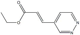 (E)-3-(4-Pyridazinyl)acrylic acid ethyl ester Structure