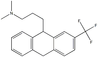 9-(3-Dimethylaminopropyl)-2-(trifluoromethyl)-9,10-dihydroanthracene Struktur