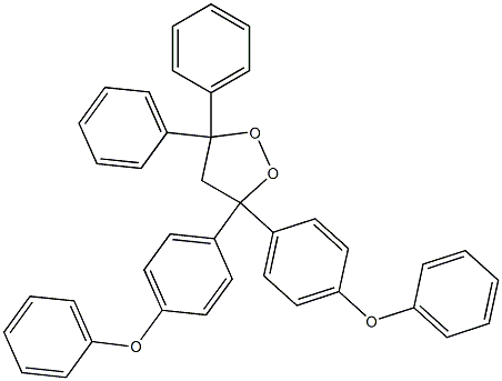 3,3-Bis(4-phenoxyphenyl)-5,5-diphenyl-1,2-dioxolane,,结构式