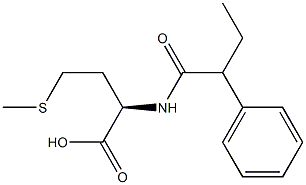 (R)-4-Methylthio-2-[(1-oxo-2-phenylbutyl)amino]butanoic acid Structure