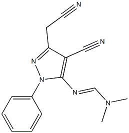 N2-[4-Cyano-3-cyanomethyl-1-phenyl-1H-pyrazol-5-yl]-N1,N1-dimethylformamidine