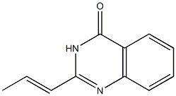 2-[(E)-1-プロペニル]キナゾリン-4(3H)-オン 化学構造式