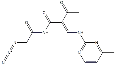 N-[1,3-Dioxo-2-[(4-methylpyrimidin-2-yl)aminomethylene]butyl]-2-azidoacetamide Structure