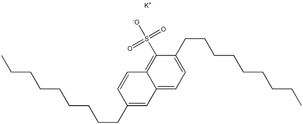 2,6-Dinonyl-1-naphthalenesulfonic acid potassium salt,,结构式