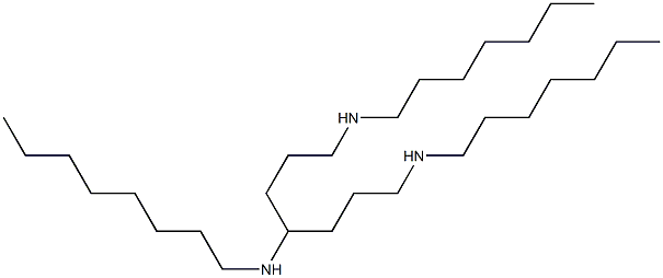 N,N''-Diheptyl-N'-octylheptane-1,4,7-triamine 结构式