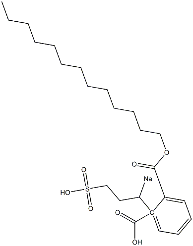 Phthalic acid 1-tridecyl 2-(1-sodiosulfopropyl) ester Structure