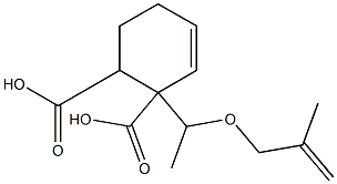 5-Cyclohexene-1,2-dicarboxylic acid hydrogen 1-[1-(methallyloxy)ethyl] ester,,结构式