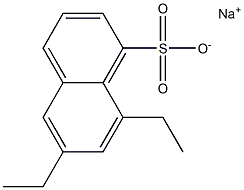 6,8-Diethyl-1-naphthalenesulfonic acid sodium salt,,结构式