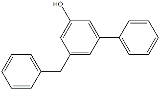 3-Phenyl-5-benzylphenol Struktur