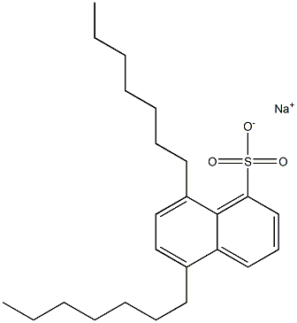 5,8-Diheptyl-1-naphthalenesulfonic acid sodium salt 结构式