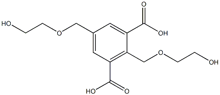 2,5-Bis[(2-hydroxyethoxy)methyl]isophthalic acid Struktur