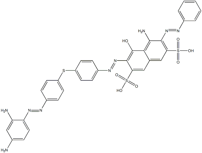 4-Amino-6-[[4-[[4-[(2,4-diaminophenyl)azo]phenyl]thio]phenyl]azo]-5-hydroxy-3-(phenylazo)-2,7-naphthalenedisulfonic acid