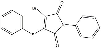 1-Phenyl-3-phenylthio-4-bromo-1H-pyrrole-2,5-dione Structure