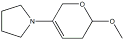 3,6-Dihydro-2-methoxy-5-(pyrrolidin-1-yl)-2H-pyran Structure