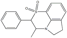 2,3,5,6-Tetrahydro-2-phenyl-3-methylpyrrolo[1,2,3-de]-1,4-benzothiazine 1,1-dioxide