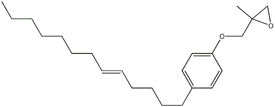 4-(5-Tridecenyl)phenyl 2-methylglycidyl ether Struktur