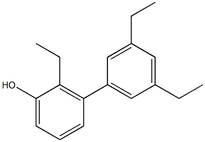 2-Ethyl-3-(3,5-diethylphenyl)phenol Struktur