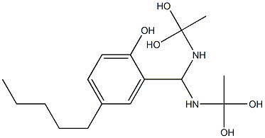 2-[Bis[(1,1-dihydroxyethyl)amino]methyl]-4-pentylphenol