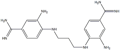 4,4'-[1,3-Propanediylbis(imino)]bis[3-aminobenzamidine] Struktur