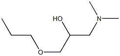 1-Dimethylamino-3-propoxy-2-propanol 结构式