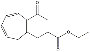 2,3,4,5-テトラヒドロ-1-オキソ-1H-ベンゾシクロヘプテン-3-カルボン酸エチル 化学構造式