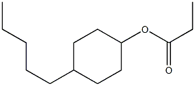 Propionic acid 4-pentylcyclohexyl ester 结构式