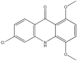 1,4-Dimethoxy-6-chloroacridin-9(10H)-one 结构式