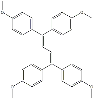 1,1,4,4-Tetrakis(4-methoxyphenyl)-1,3-butadiene Struktur