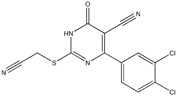 3,4-Dihydro-6-(3,4-dichlorophenyl)-2-[(cyanomethyl)thio]-4-oxopyrimidine-5-carbonitrile