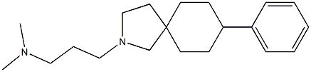 8-Phenyl-2-(3-dimethylaminopropyl)-2-azaspiro[4.5]decane Structure